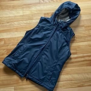 Dark grey comfy L.L. Bean vest, lined.  Great for layering.